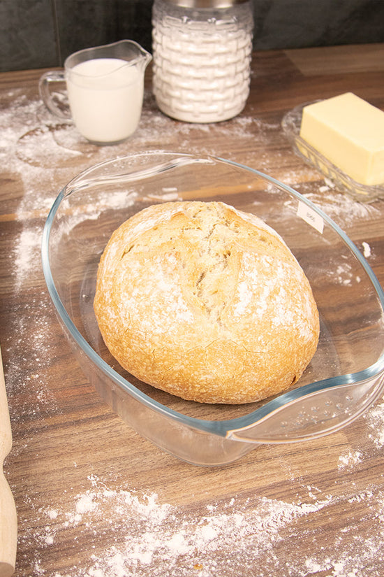 Durane Oval Tempered Glass Oven Casserole Baking Dish 25L