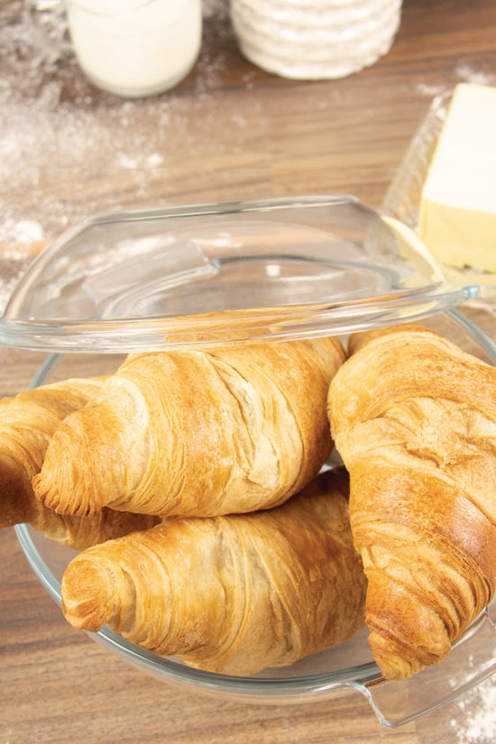 Durane 13L Tempered Glass Dough Bowl with Lid and Handles