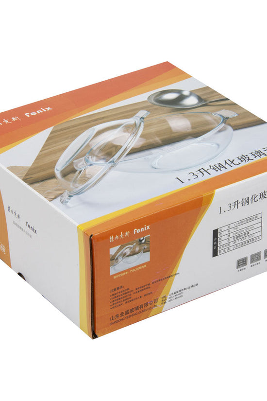 Durane 13L Tempered Glass Dough Bowl with Lid and Handles