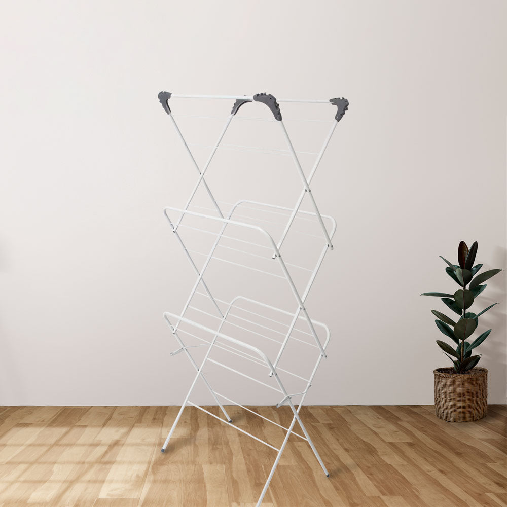 Durane 3Tier Clothes Airer Compact and Sturdy Laundry Drying Rack