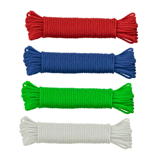 Durane Nylon Laundry Clothes Washing Line Rope 15m Assorted Colours