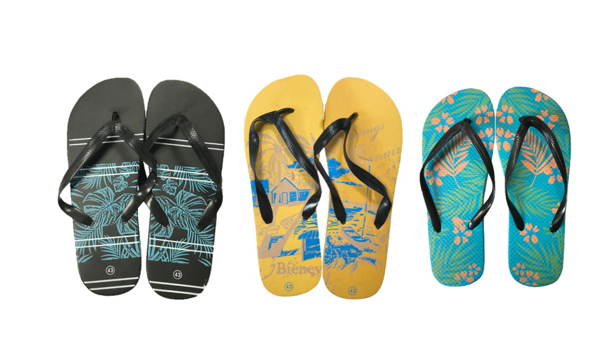 Assorted EVA Flip Flops Slipper Shoes Various Sizes and Colors