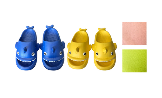 Kids Shark Design Slippers Shoes in Assorted Sizes and Colors