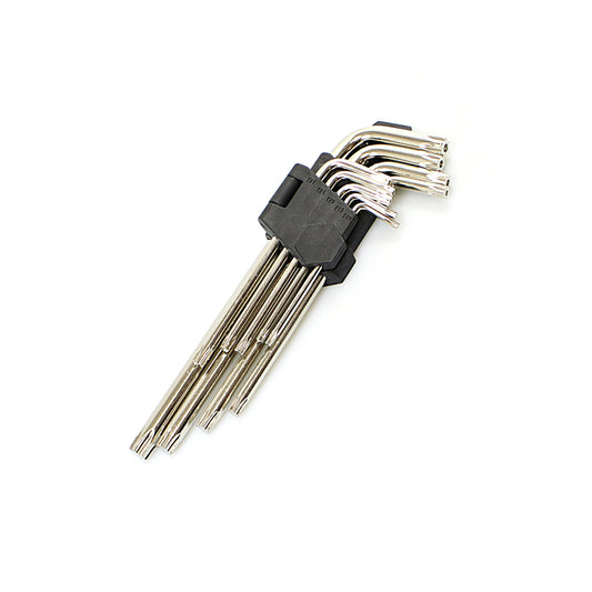 9 Pc Large Metric Chrome Hex Ball End Allen Key Set