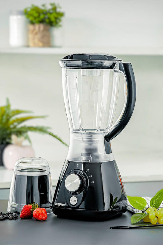 Portable 2In1 Food Blender Grinder 15L Black