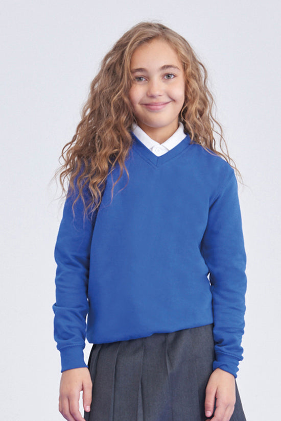 AWDis Academy Kids VNeck Sweatshirt for Unisex Kids