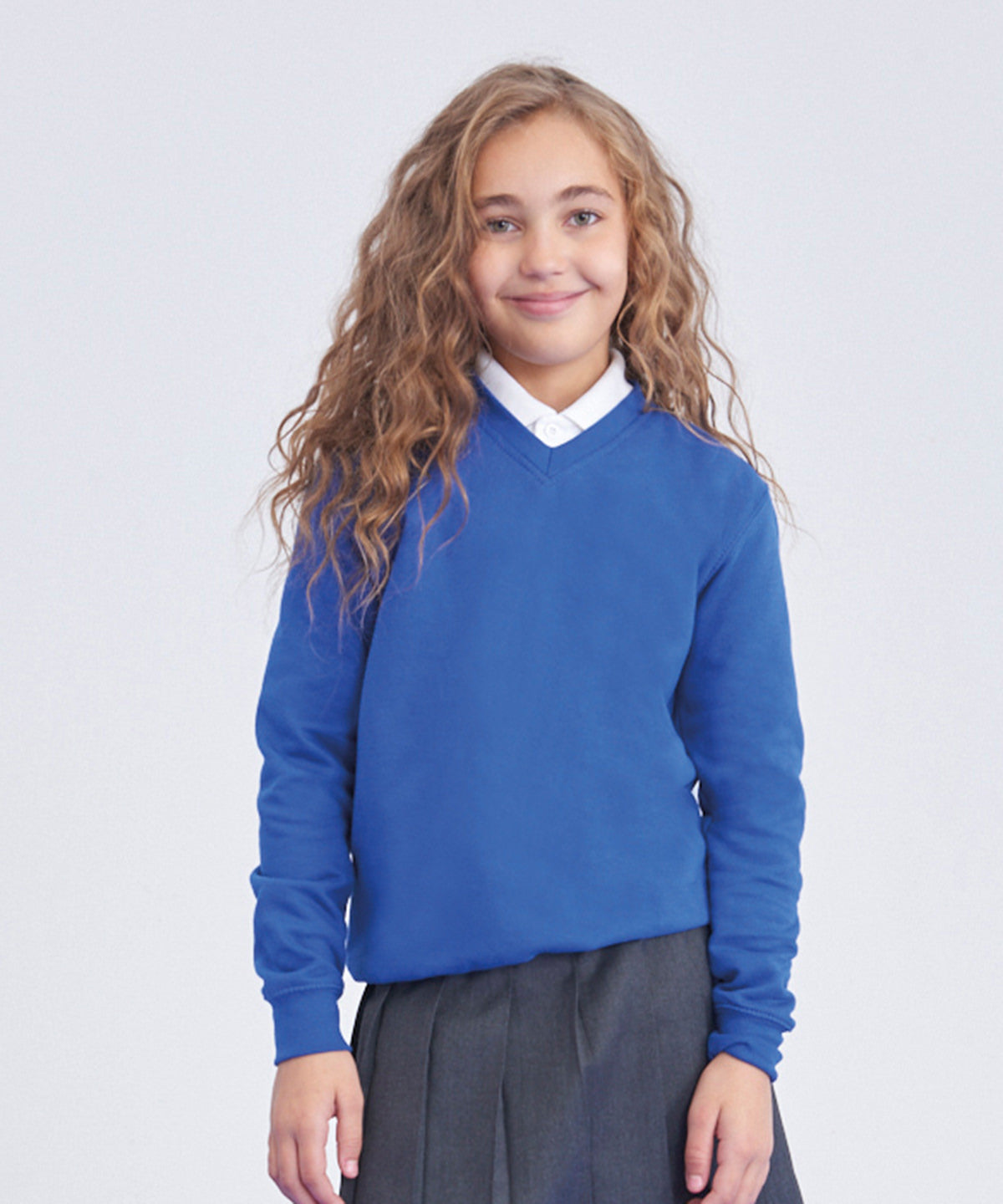 AWDis Academy Kids VNeck Sweatshirt for Unisex Kids