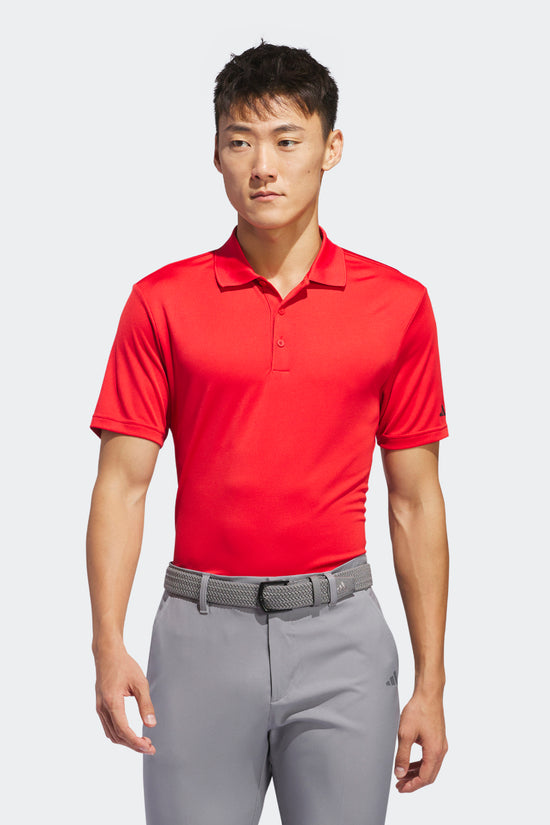 adidas Performance Mens Organic Polo with 3Stripes Pattern