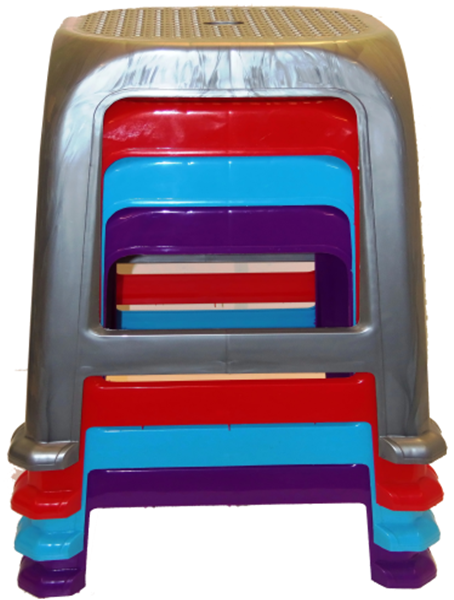 Durable Large Plastic Stool Magnum 26 x 45 cm Assorted Colours