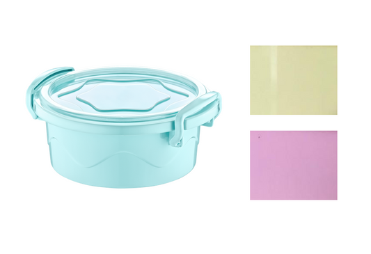 Durable Mini Round Food Storage Container 300ml Assorted Colors
