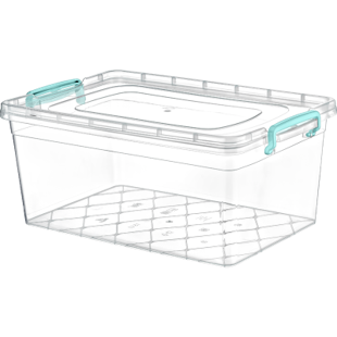 10Litre Clear Storage Container Maxi Box with Handles