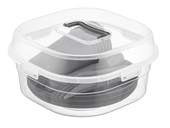 Durable Plastic Picnic Camping Party Dinnerware Set 32 Pieces