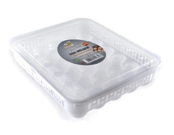 Durable Plastic Egg Storage Container Box 30 Eggs Capacity