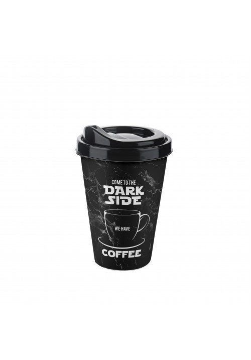 TTZ Plastic Reusable Travel Coffee Cup 400ml Assorted Designs