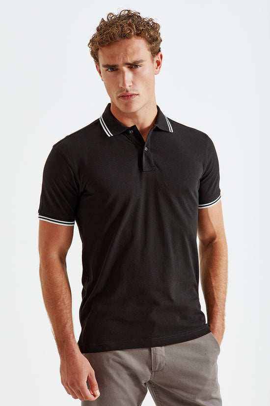 Mens Classic Fit Tipped Polo Shirt Plus Sizes