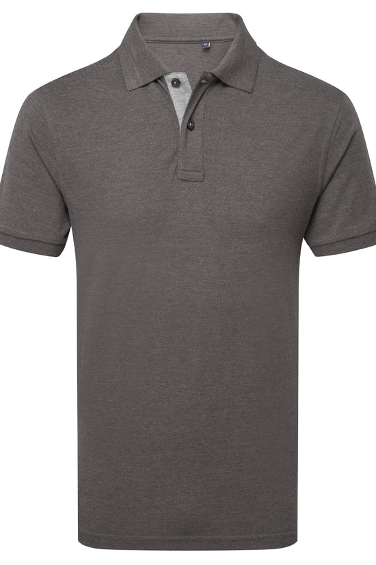 Mens Classic Fit Contrast Polo Plus Sizes