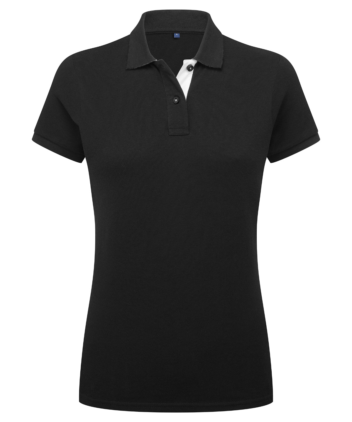 Womens Fitted Contrast Polo Shirt Asquith Fox