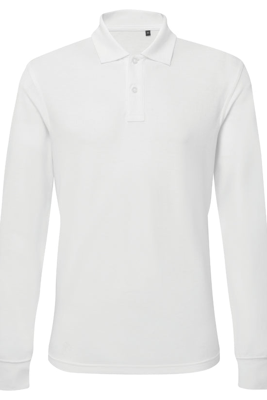 Mens Classic Fit Long Sleeve Polo Shirt
