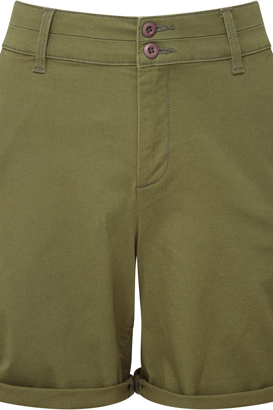 Womens Lightweight Chino Shorts Classic Fit Double Button Fastening