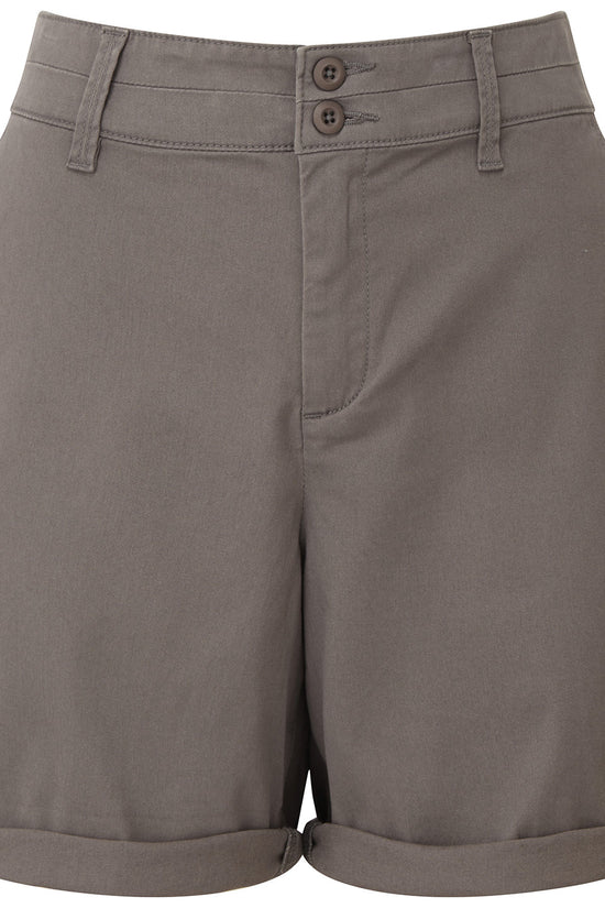 Womens Lightweight Chino Shorts Classic Fit Double Button Fastening