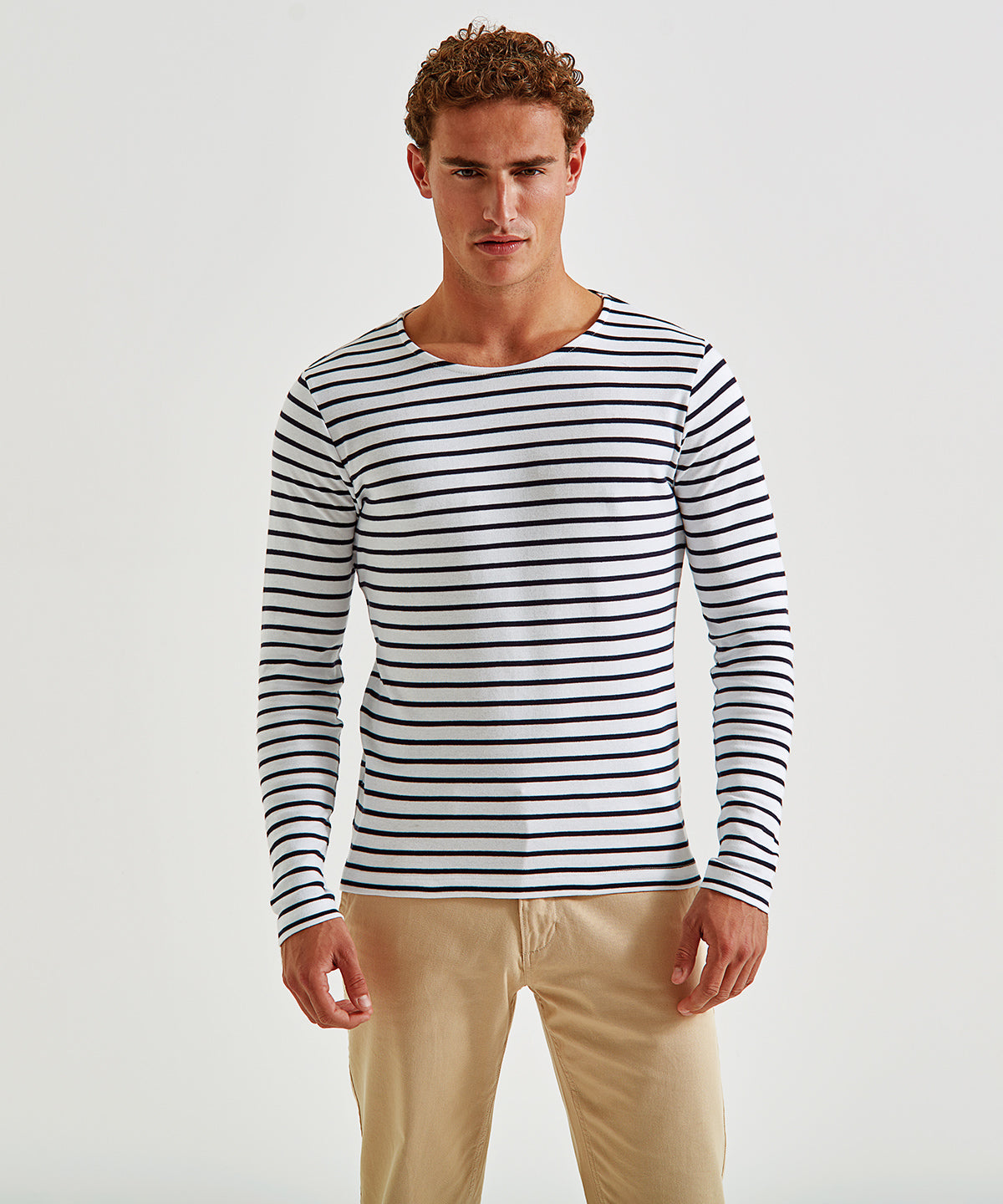 Asquith Fox Mens Marinire Coastal Long Sleeve Tee Classic Fit