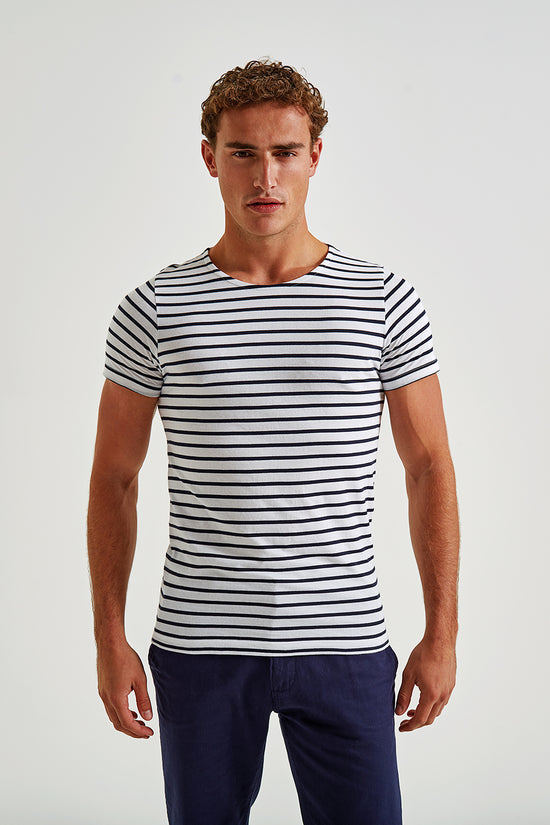 Asquith Fox Mens Mariniere Coastal Short Sleeve Tee