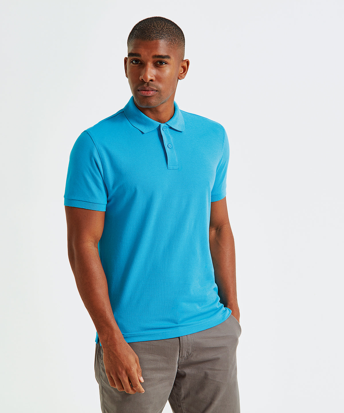 Mens Organic Cotton Classic Fit Polo Shirt Plus Sizes Available