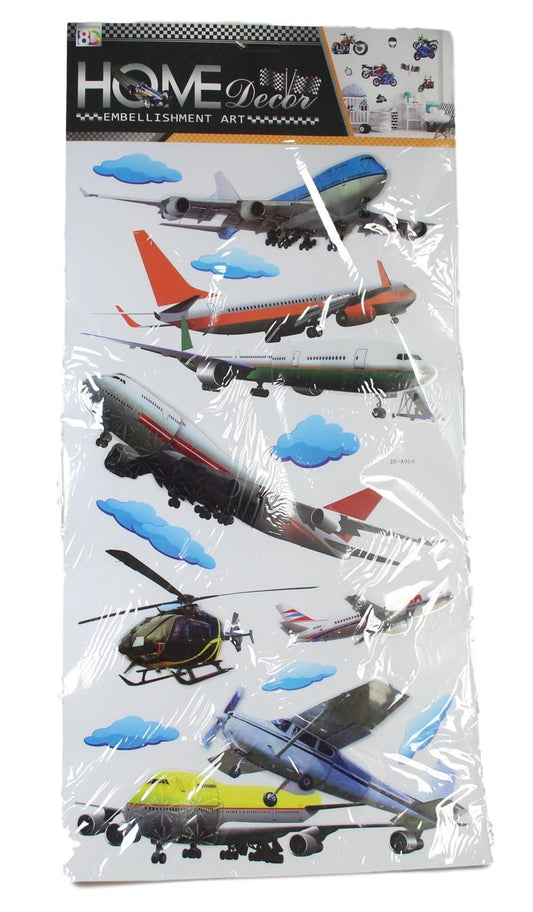 Race Track Adventure Bedroom Wall Stickers Vehicle Design 68 x 32 cm