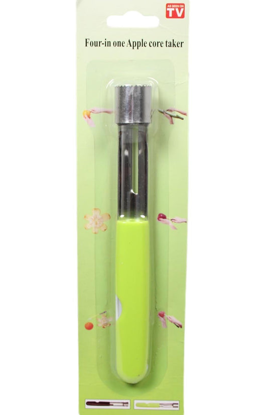 Steel Apple Corer Remover with Plastic Handle Assorted Colors