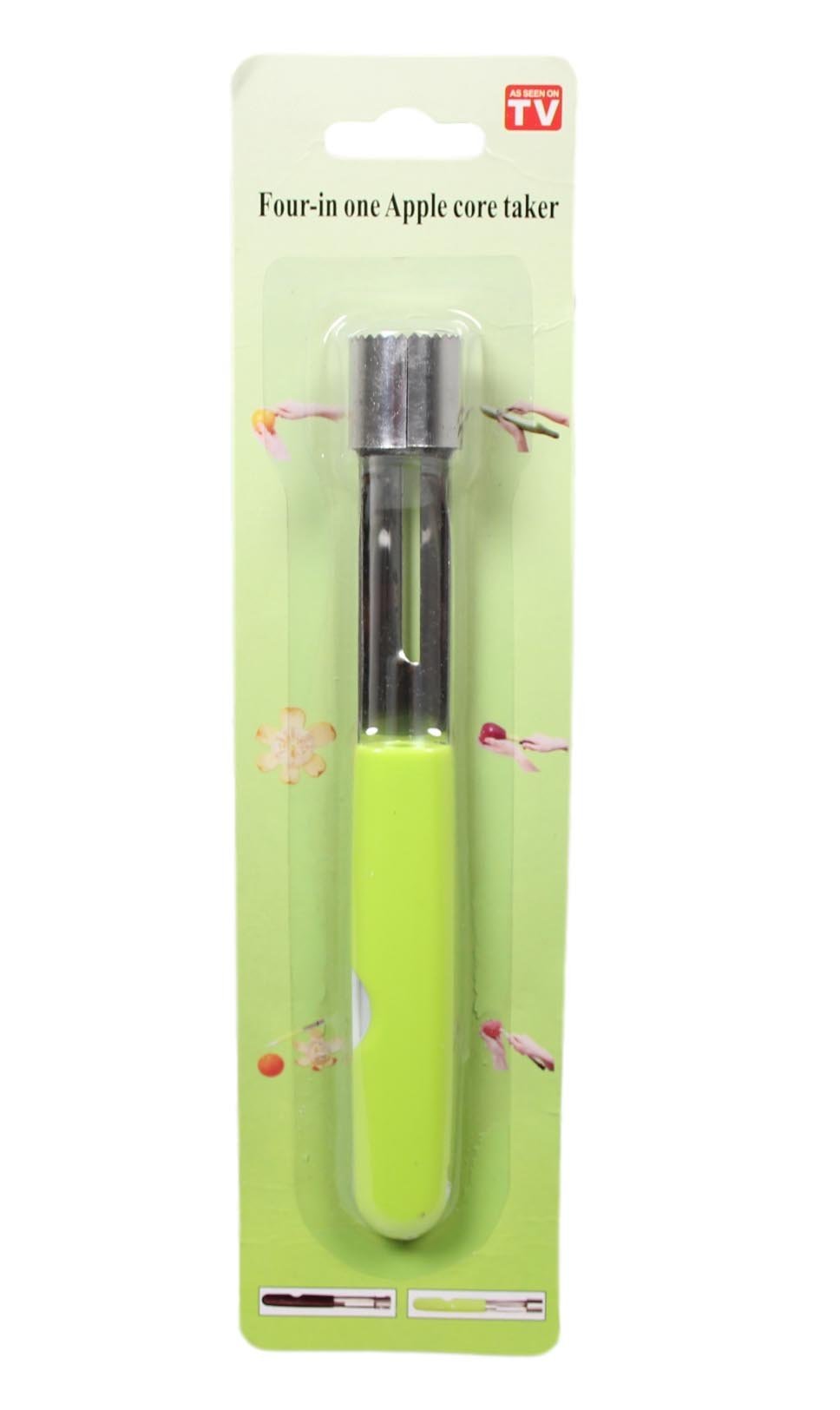 Steel Apple Corer Remover with Plastic Handle Assorted Colors