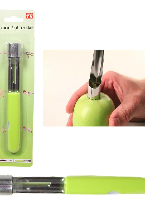 Steel Apple Corer Remover with Plastic Handle Assorted Colors