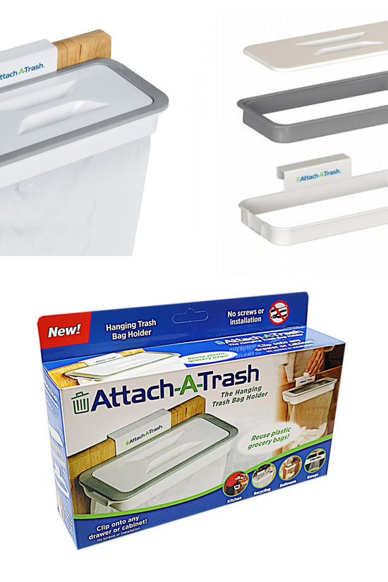 Convenient Attach A Trash Bag Holder for Kitchen Waste Disposal