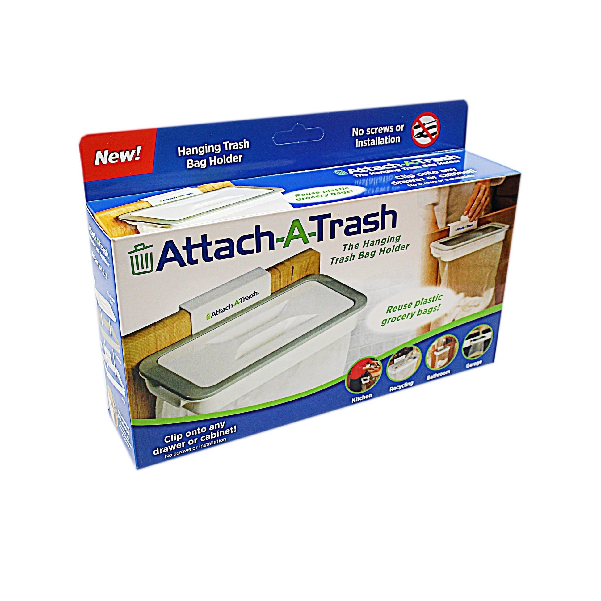 Convenient Attach A Trash Bag Holder for Kitchen Waste Disposal