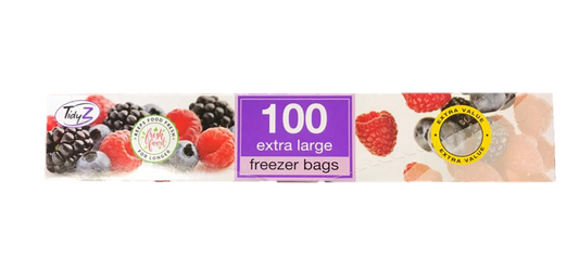 Bulk Extra Large Food Freezer Bags Pack of 100