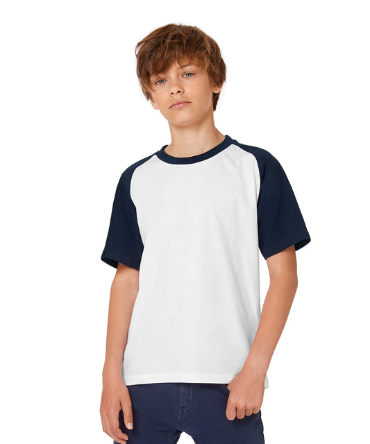 BC Kids Baseball TShirt with Contrasting Collar