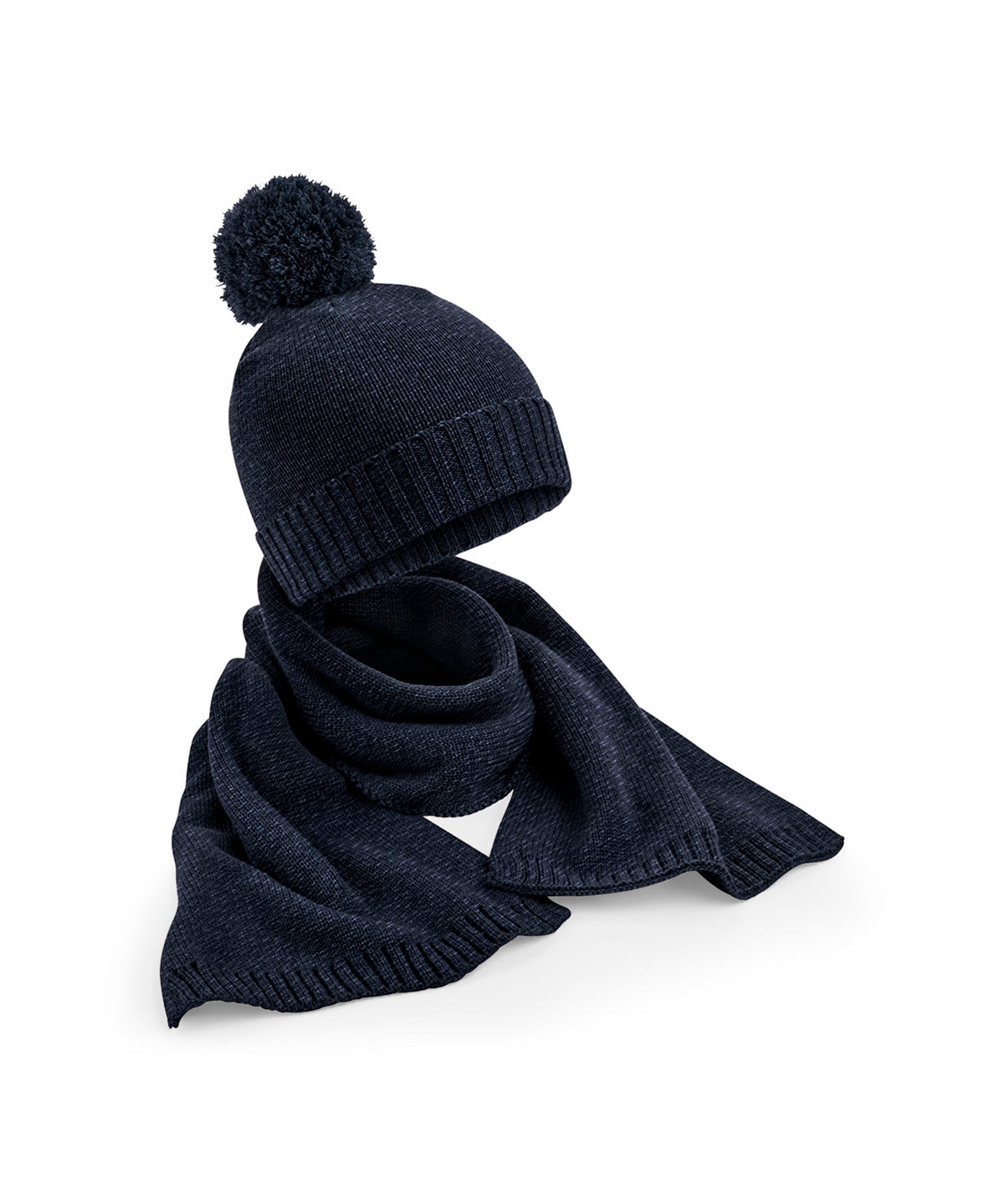 Luxury Knitted Beanie and Scarf Gift Set for Winter