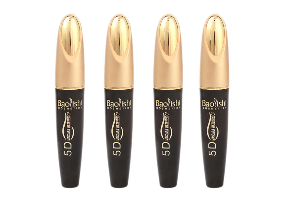 Baolishi 5D Waterproof Mascara Black Box of 24 Volumizing Lashes Bundle