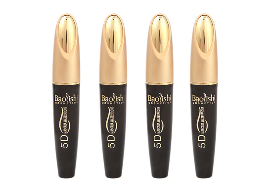 Baolishi 5D Waterproof Mascara Black Box of 24 Volumizing Lashes Bundle