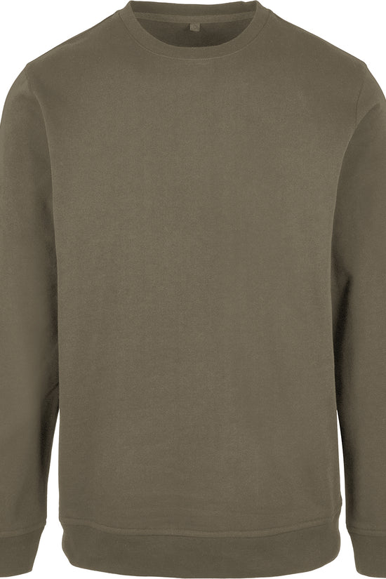 Mens Basic Crew Neck Sweatshirt Classic Comfort