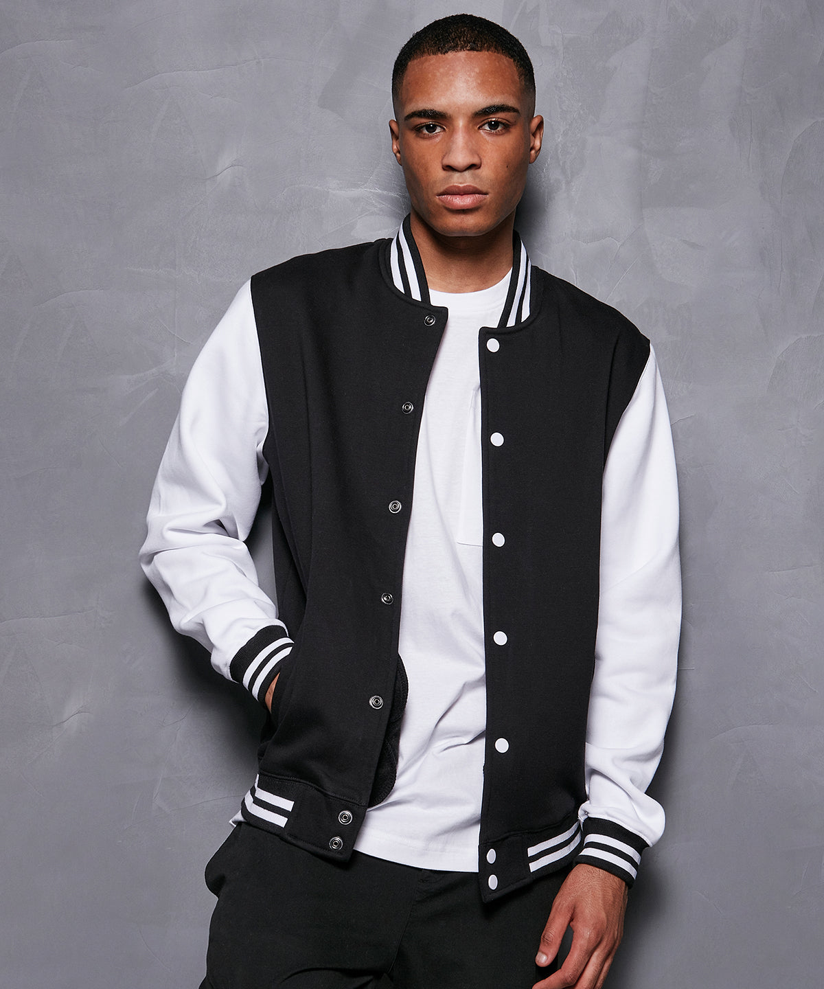 Mens Basic College Style Sporty Jacket