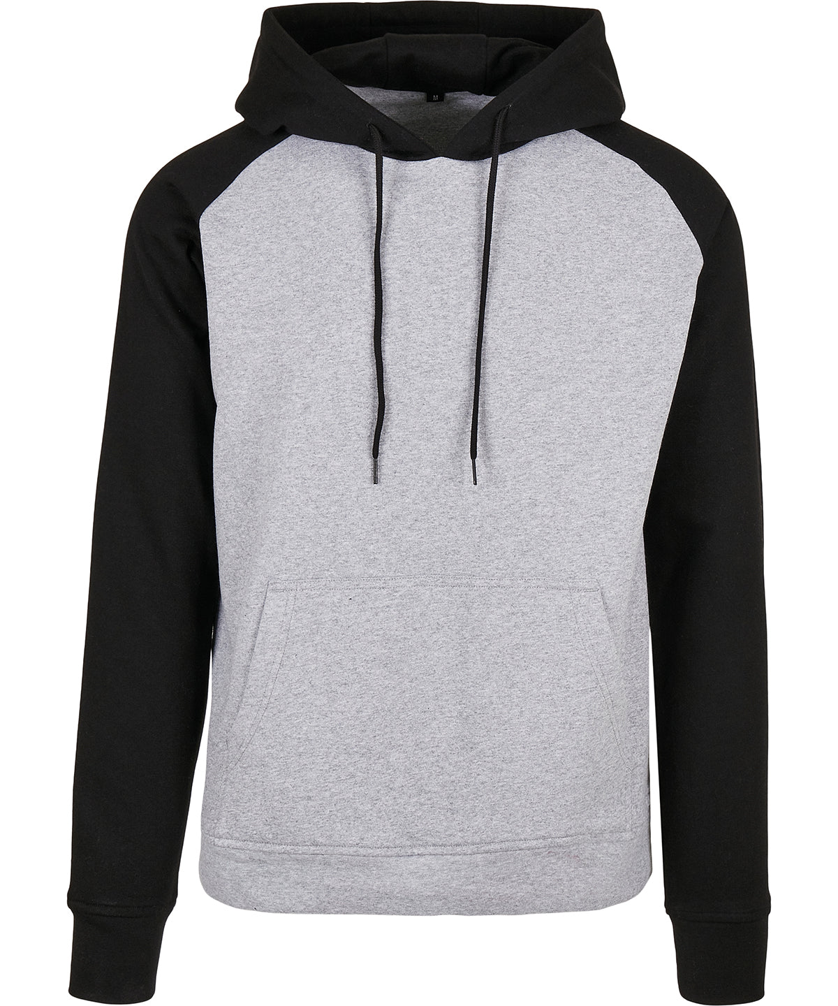 Mens Raglan Hoodie with Contrasting Sleeves