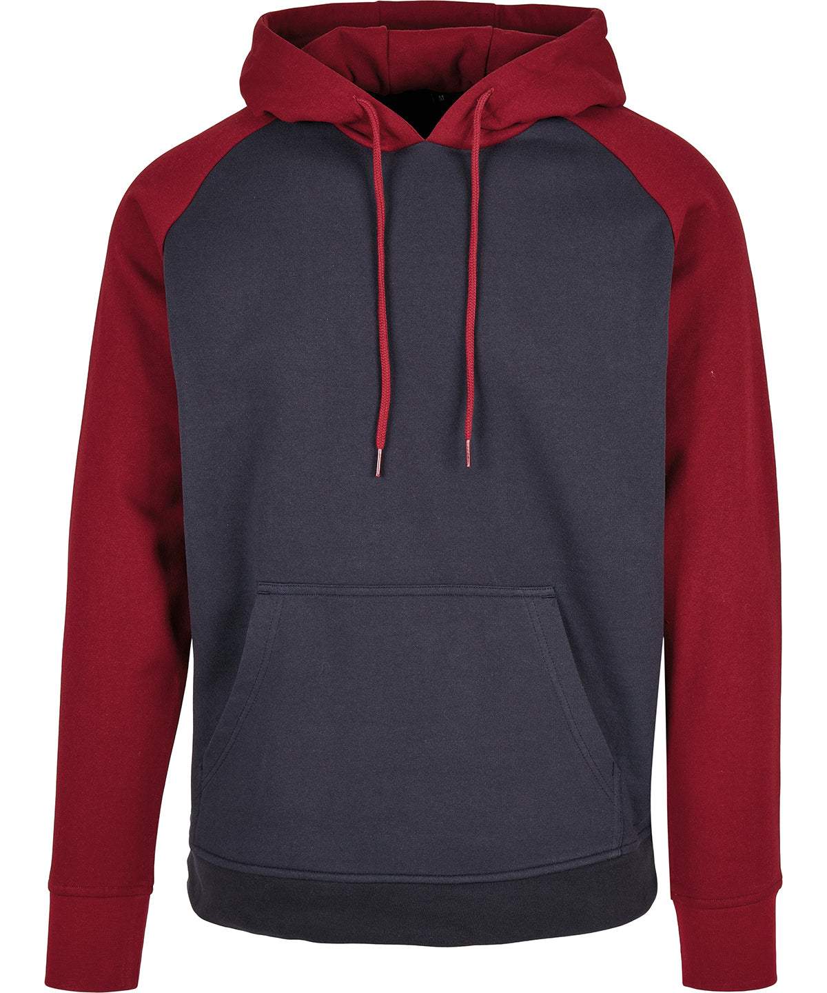 Mens Raglan Hoodie with Contrasting Sleeves