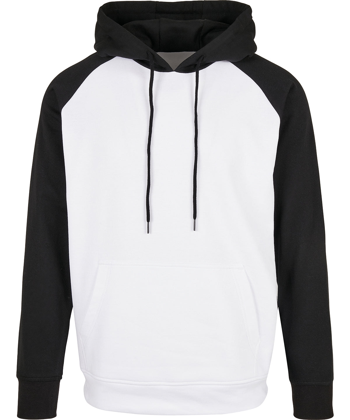 Mens Raglan Hoodie with Contrasting Sleeves