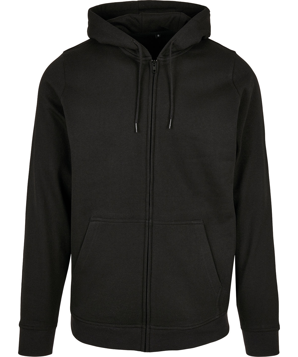 Mens Plus Size Basic Zip Hoodie with Kangaroo Pocket