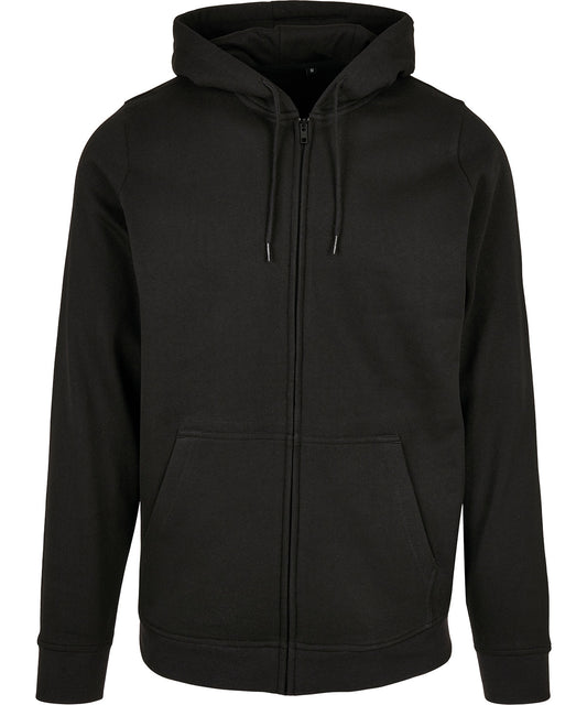 Mens Plus Size Basic Zip Hoodie with Kangaroo Pocket