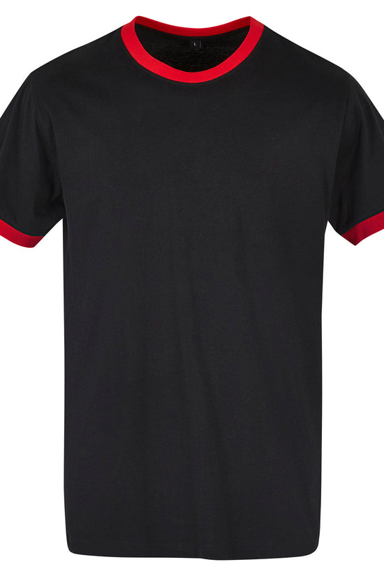 Sporty Mens Ringer Tee TShirts Plus Sizes