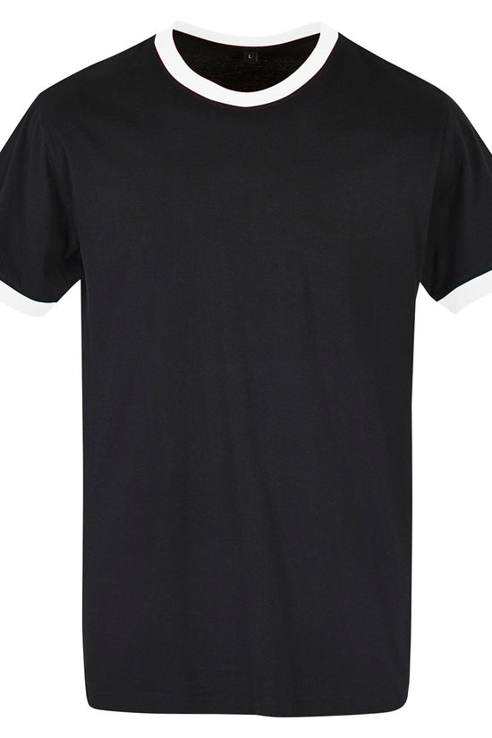 Sporty Mens Ringer Tee TShirts Plus Sizes
