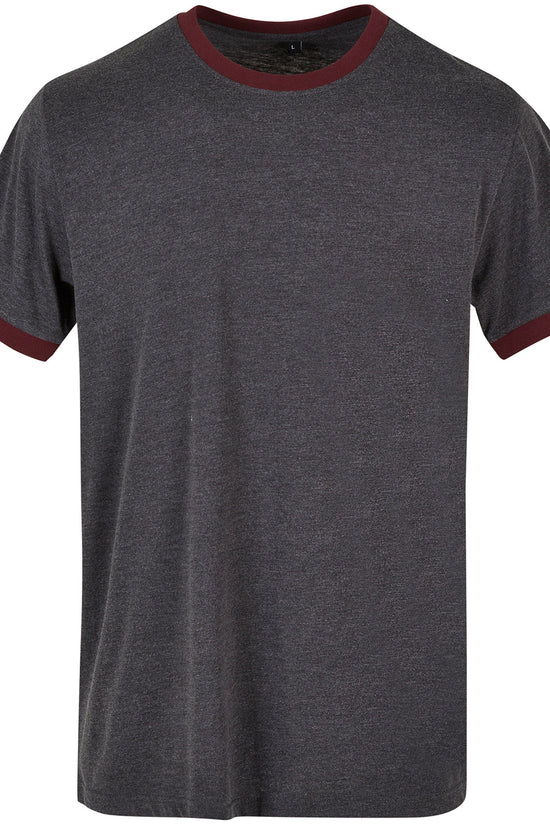 Sporty Mens Ringer Tee TShirts Plus Sizes