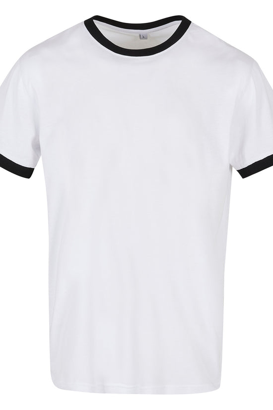 Sporty Mens Ringer Tee TShirts Plus Sizes