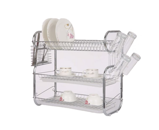 3 Tier Dish Drainer Rack in Assorted Colors